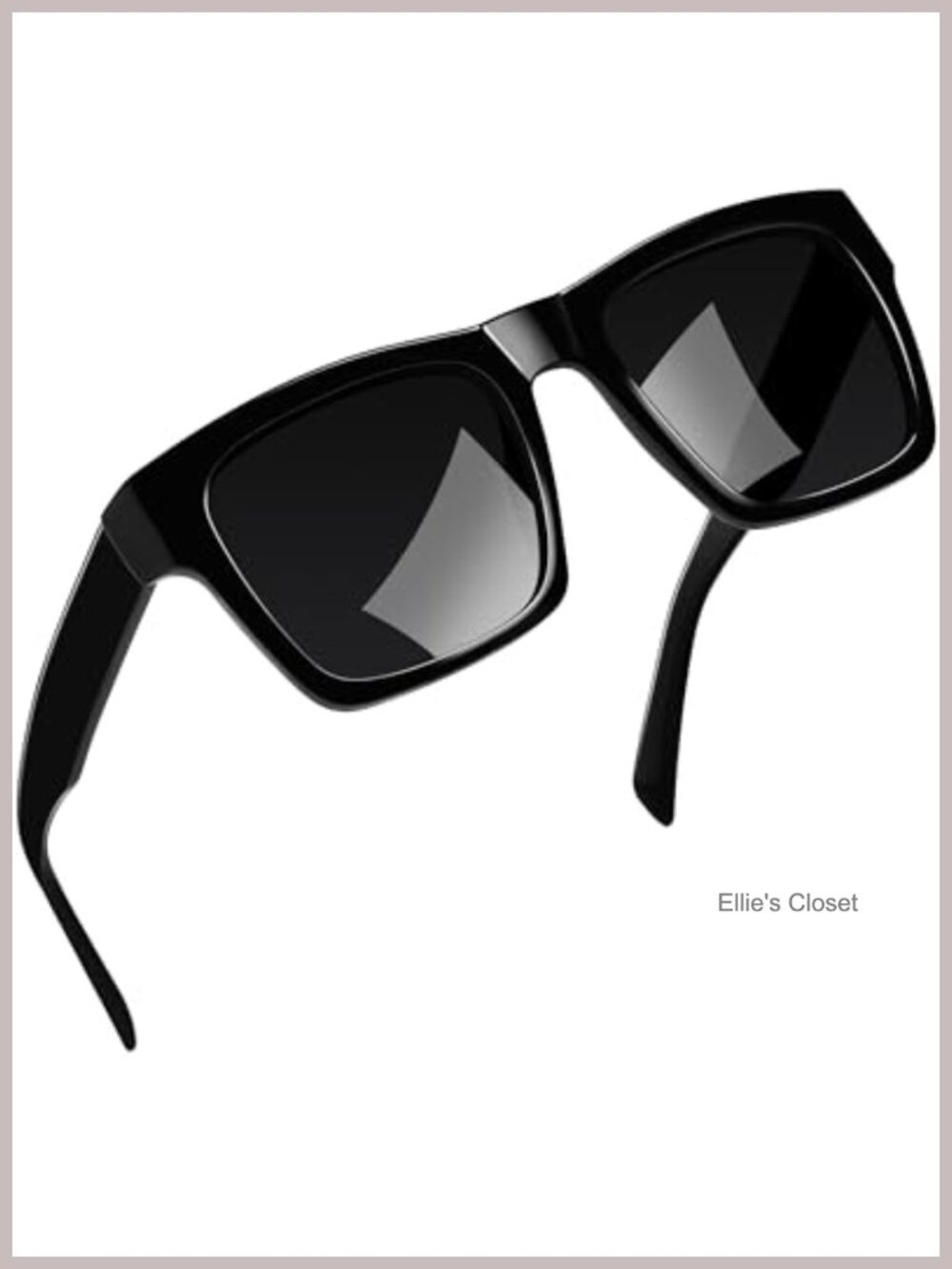 Oversized Acetate Square Polarized Sunglasses UV400